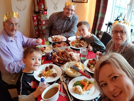 Christmas dinner at Tonia's, December 2018