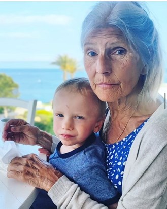 Oliver and Granny in Greece, May 2023