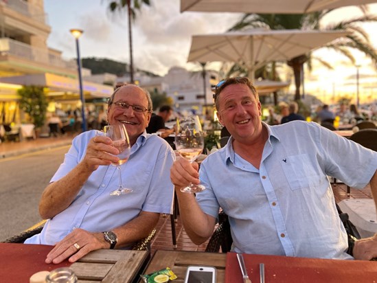 John and Son in law, Arnie, Mallorca 2019