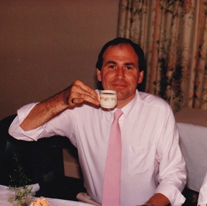 Dad enjoying a cuppa!