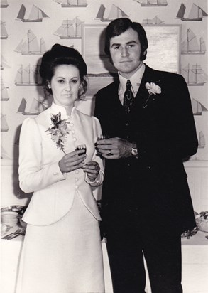 John and Dawn's wedding day 1971