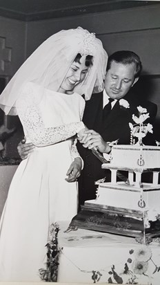 Ian and Carole's wedding,  August 1965
