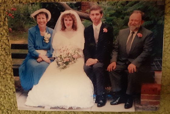 Jackie and Lee's wedding, 1990