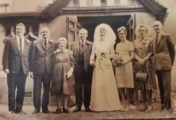 Wedding day, 30th August 1965