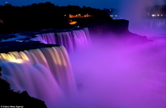 world epilepsy day the 26th March 2015 when Niagara Falls was illuminated purple to honour all those