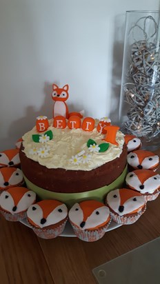 Betty's birthday cakes made by Mummy