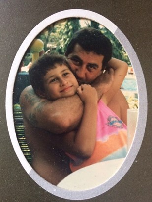 Paul with his beloved son Chris in 1988.