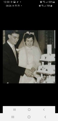 Gordon and Margaret on their wedding day