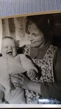 Mum and me around 1962