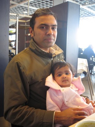 with 6 month old Aditi - 2010