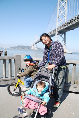 An adventure with the boys -- biking on the Embarcadero