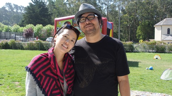 with Koomi at Cody's 5th Birthday party