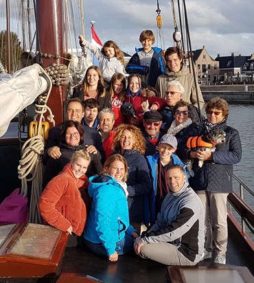 In the middle of the Dutch and Kiwi family in the Zuiderzee, Oct 2018