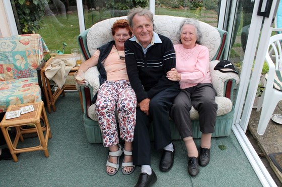 2010? Mum and her brother John and youngest sister Margaret, Benfleet