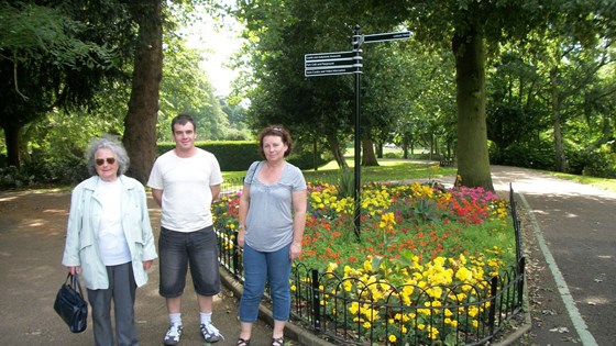 2012 August Mum with Sue and Christopher at Colchester Castle