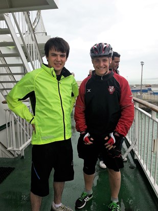 London to Paris Cycle 2013 - arriving at Dieppe