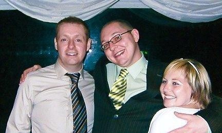 Richard, Paul & Cheryl at their cousin Sarahs wedding. Paul loved his brother & sister very much