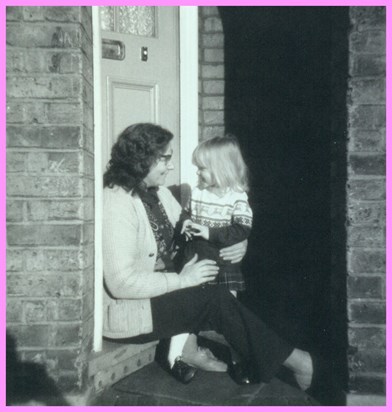 Alice with Caroline in Gooseley Lane