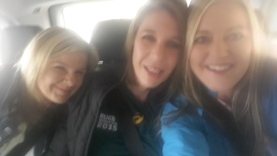 RWC 2015 Newcastle, on our way in the taxi, such a laugh 😊 thank you Gail for our special friendship, I have beautiful memories to look back on, will always miss you 💕