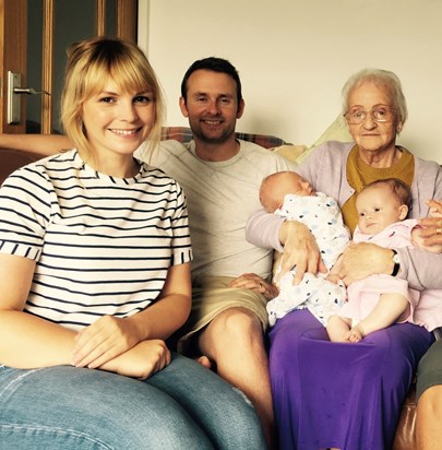 Char, Sean and Nan with Harvey and Ruby 