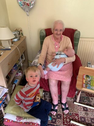 Nan with Harvey and Harry