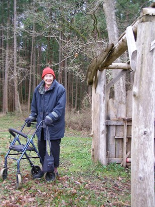 Grandma on a walk