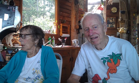 Liz & younger brother, Bob Conkey (July 2012)