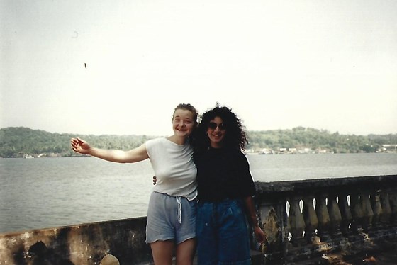 Mum on her travels, with a friend whose name I wish I could recall. 