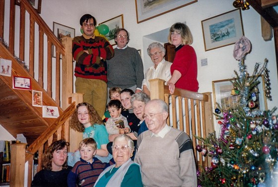 A Christmas gathering held long ago