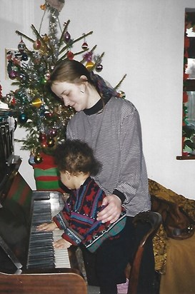 Our first 'proper' Christmas. One that didn't involve numerous nappies and a premature, permanently hungry, screaming baby... but did involve a piano played by a one-year-old.  Only a Mother's brand of love can determine which one was better. 