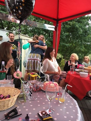 In the garden at Karla's 40th (2018)
