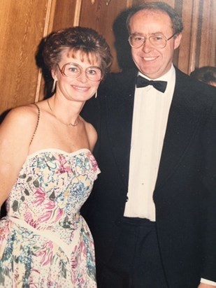 Dressed up for another Dinner and Dance - late 80's