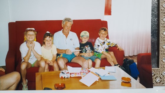 Dad's birthday in Ibiza 1998