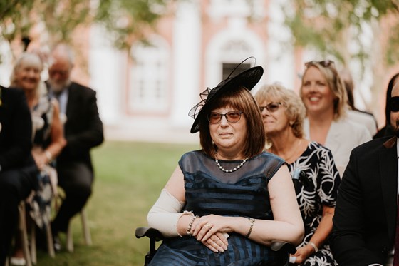 Probably the only photo of Mum at the ceremony where she wasn't crying!