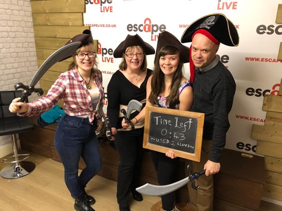 The Knopps have always been an excellent team (Escape room at Southend)