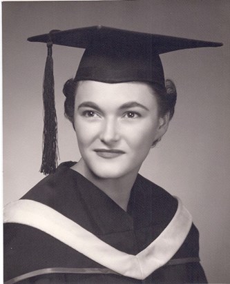 Dolores' college graduation 1958