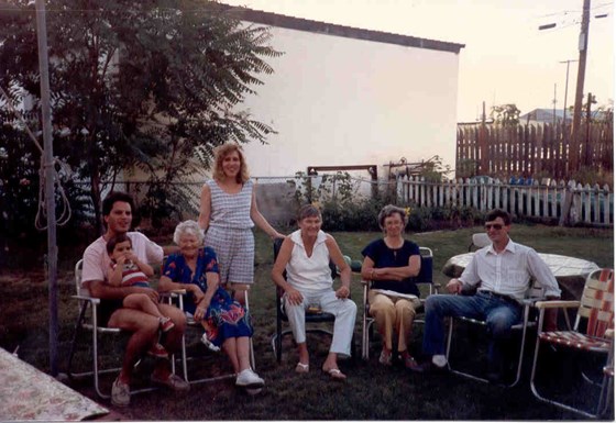 Grandma and Grandpas backyard on E. Baldwin, Spokane