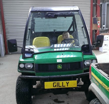 Ned was testing out Tony's Jeep (named after his Nan) at the Golf Club.