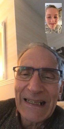 Dad still shouts even on FaceTime xx Love 