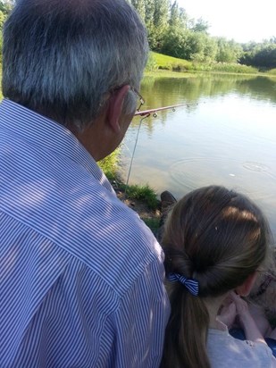 Pondering over the lake with Georgia x