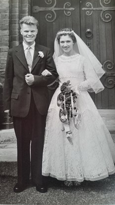 Denis and Janet on their wedding day.