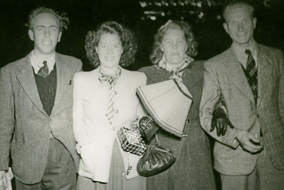 1949 - with Bernard, Doreen & Eddie with prizes from the Fair