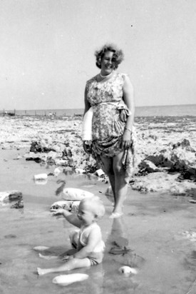 1957 - Gillian's first holiday at Ramsgate