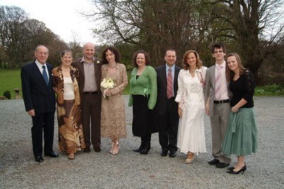 With the family at Howard & Deborah's wedding