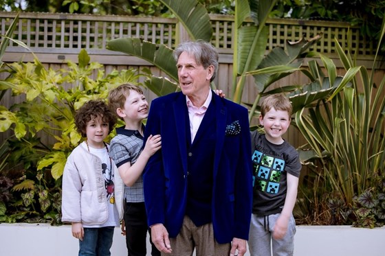 Mick and grandchildren 