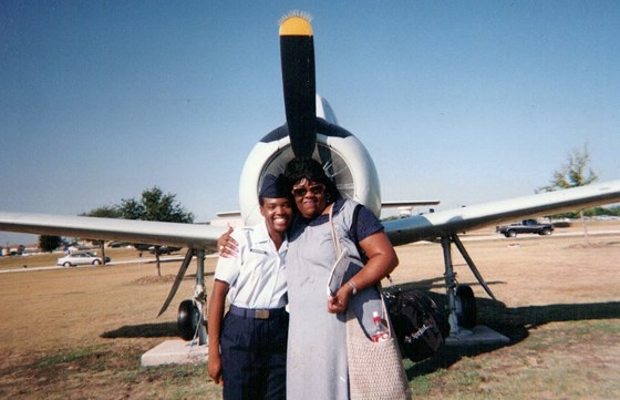 Mama at Jada's Air Force Graduation