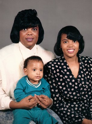 Mama, Chris, and Jada Family Portrait