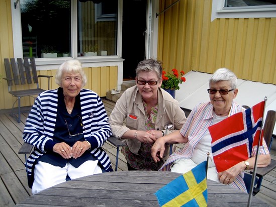 2008 when Harriet and Solveig visited us in Sweden, here with Sigrid