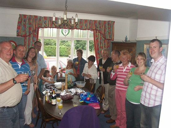Family get together of Hodgsons, Liverseeds and Pearsons at Cop Lane, Penwortham