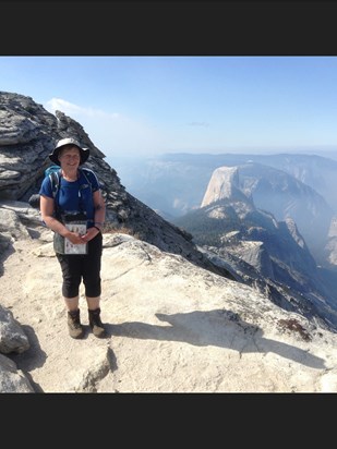 Half Dome from summit of Clouds Rest, Yosemite NP, CA.